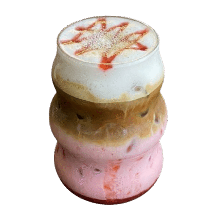 Strawberry Vanilla Latte